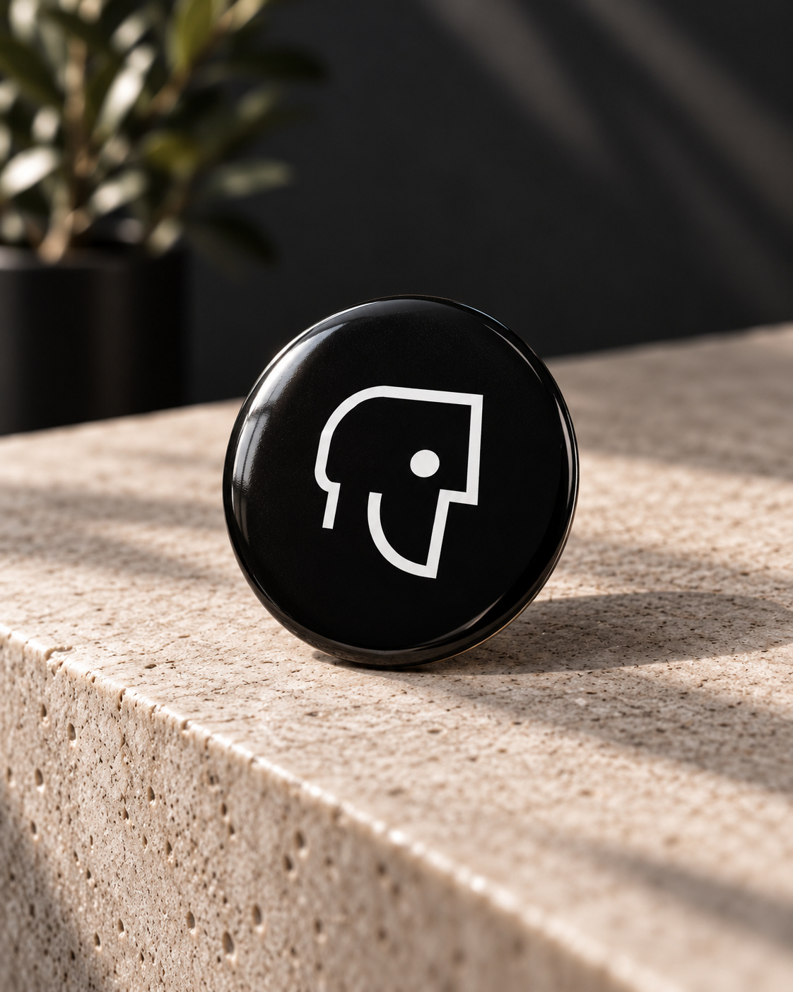 Thymos round badge