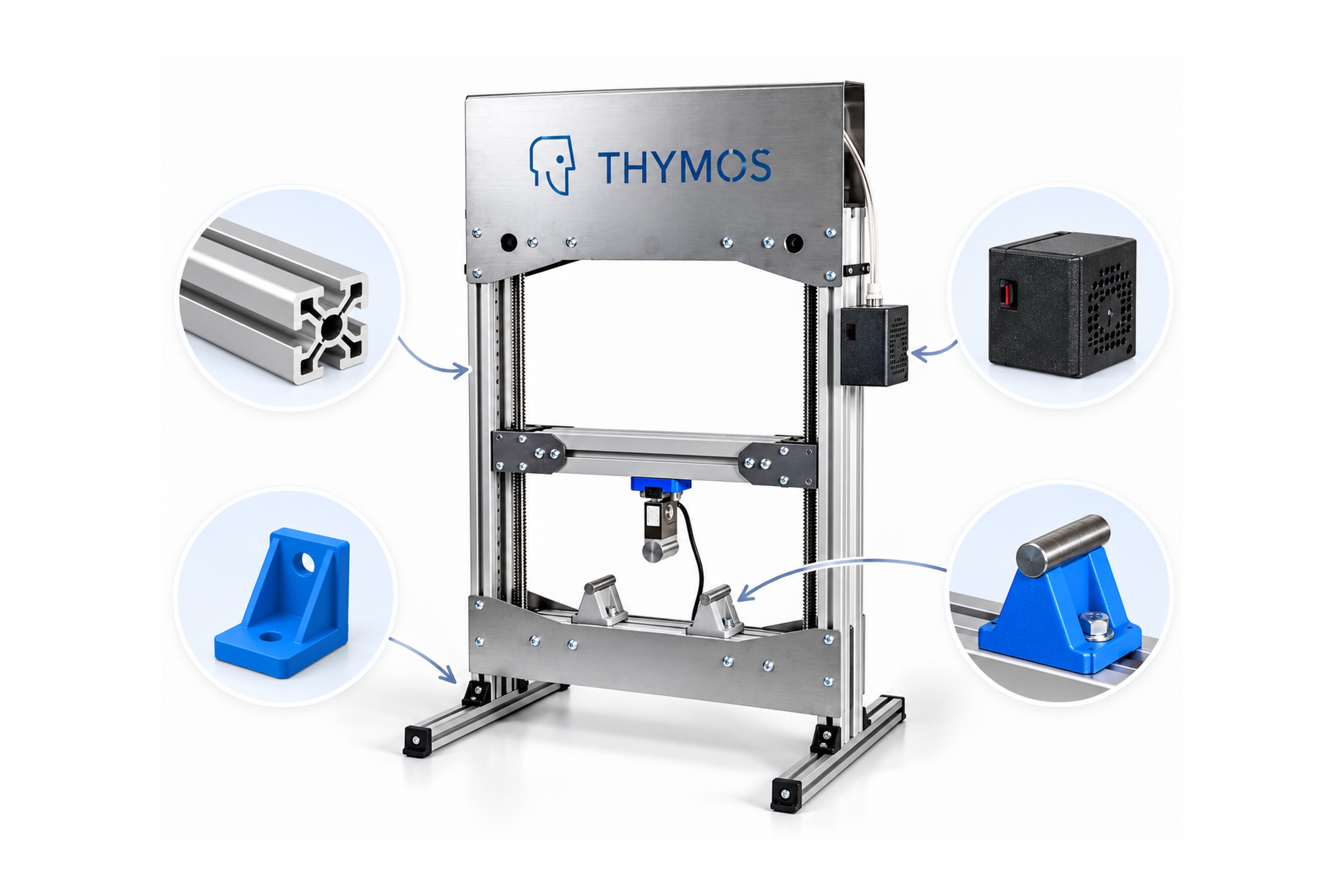 Open Thymos hardware platform with replaceable components