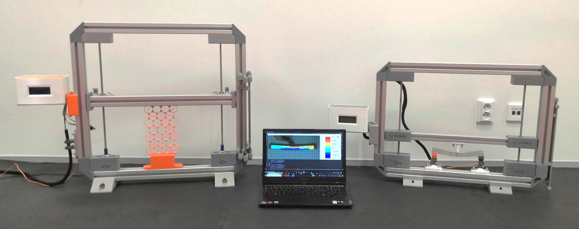 Two Thymos machines with a central measurement workstation
