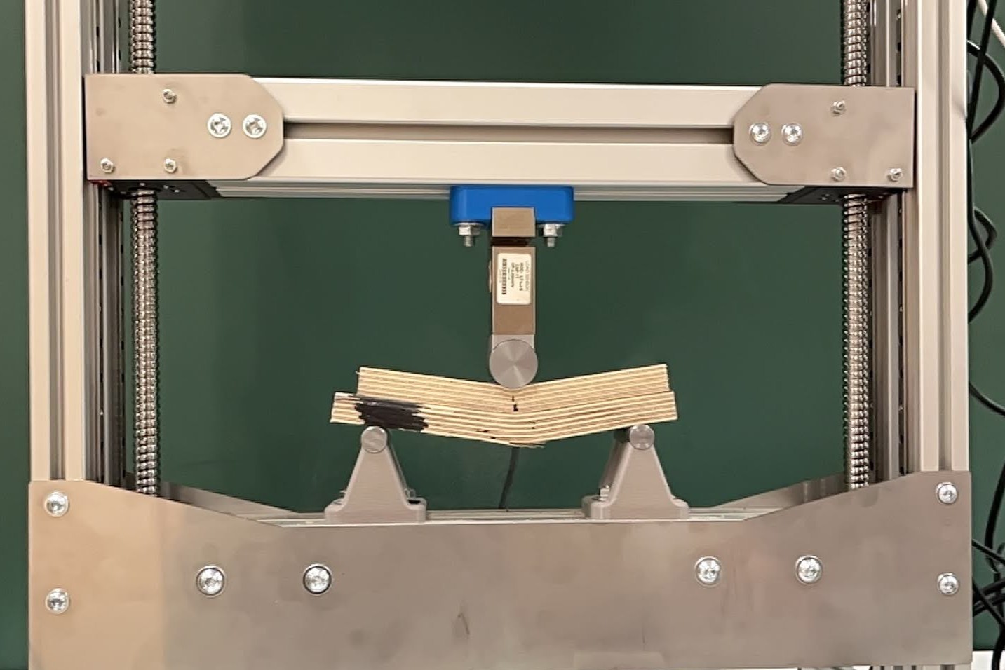 Timber specimens prepared for bending experiments