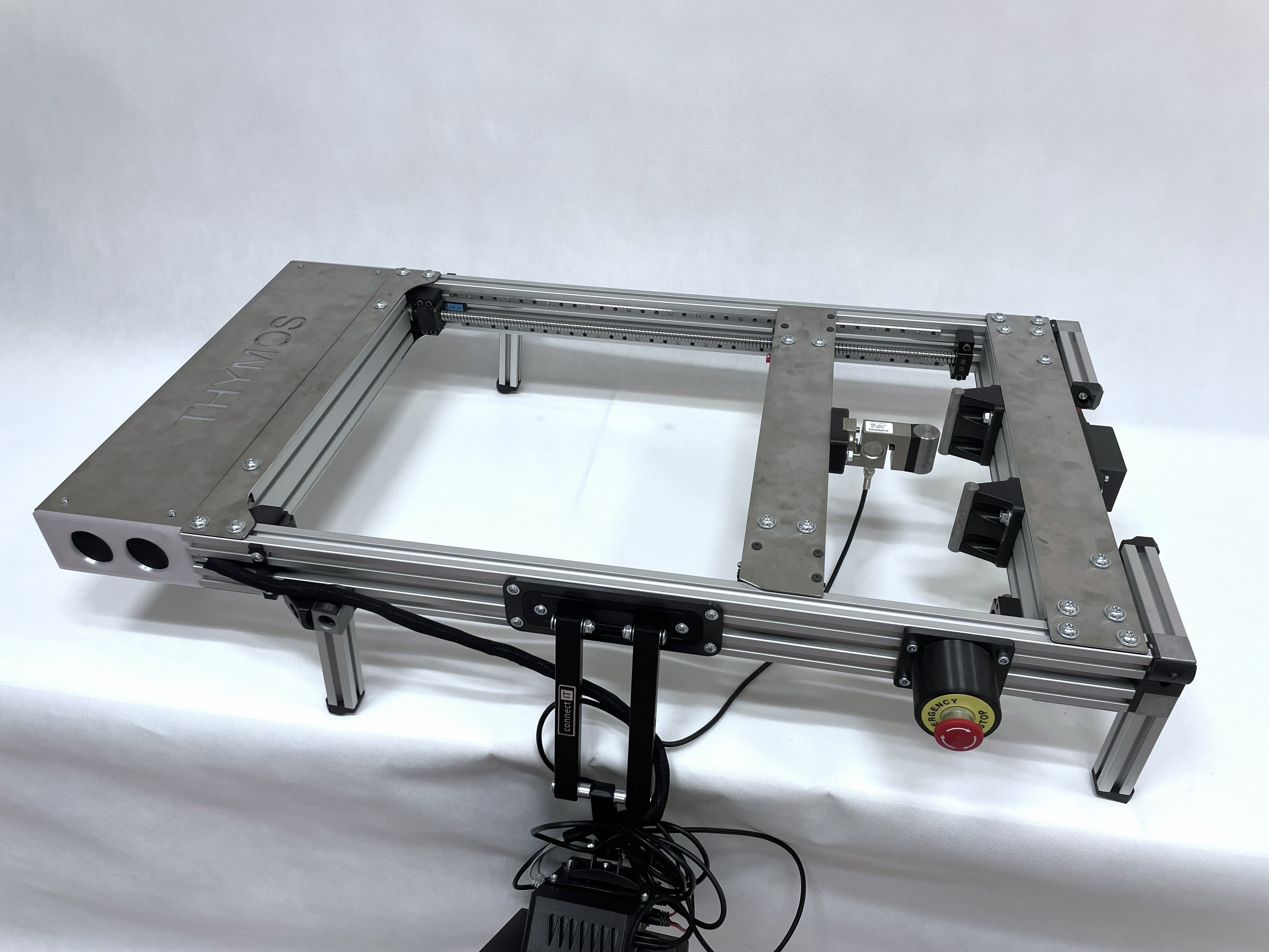 Versatile Thymos machine in a horizontal laboratory setup