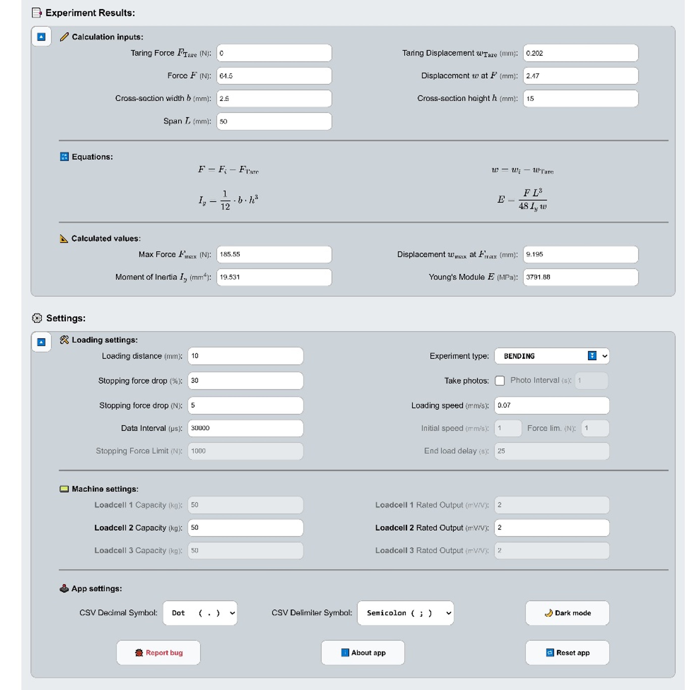 Moira Controller — Analysis and Settings