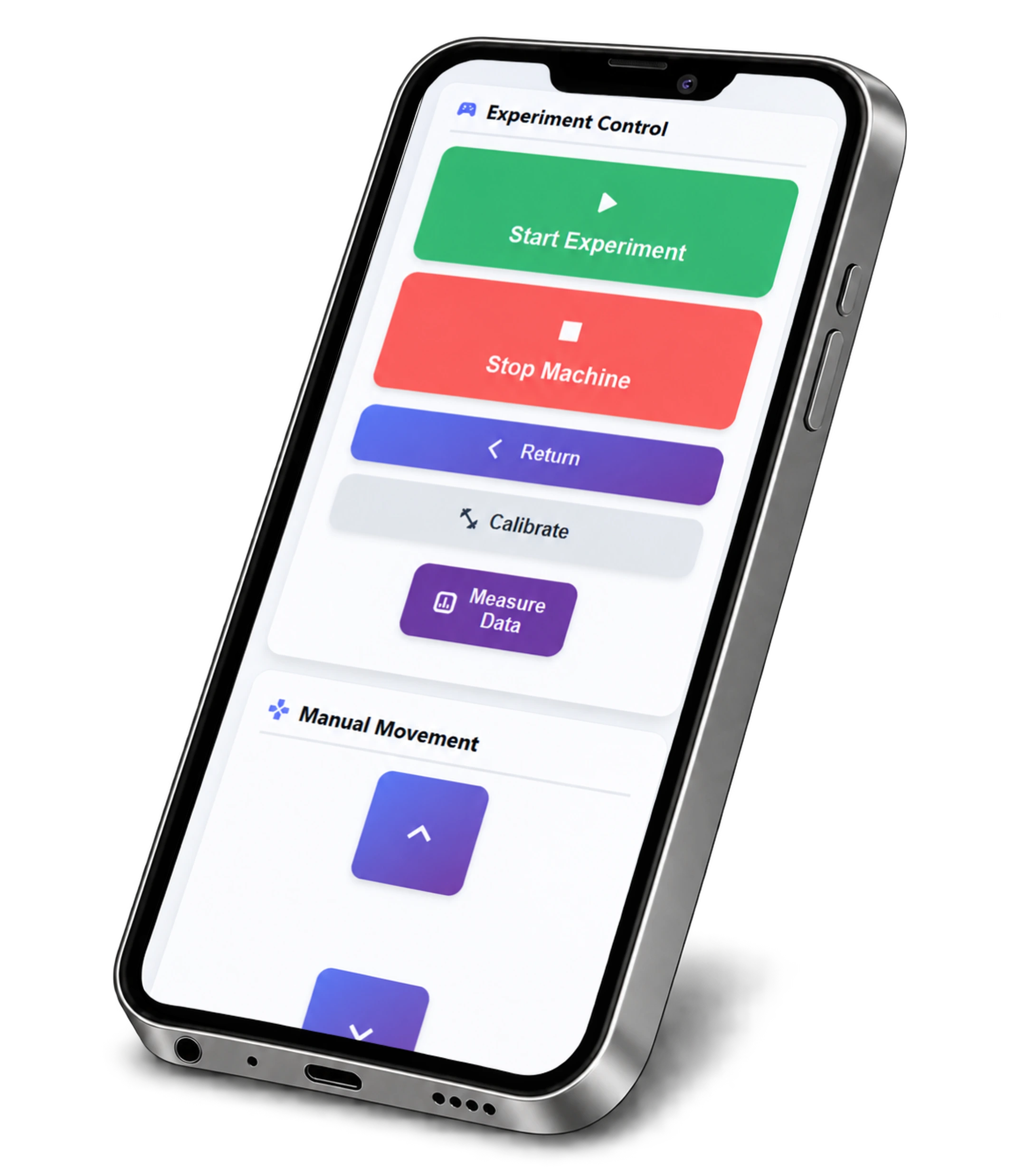 Moira remote interface on a phone