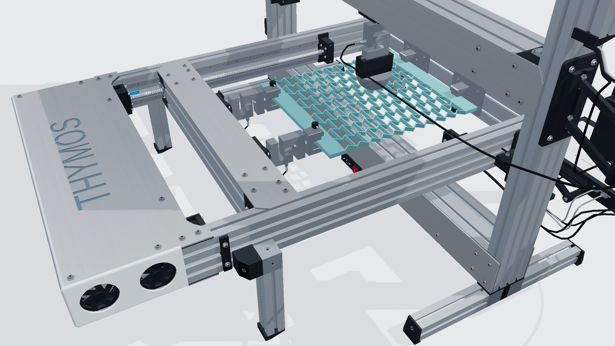 Thymos machine platform close-up